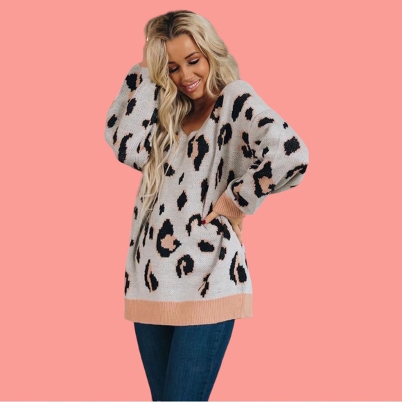 Cute Leopard Sweater - Picture 4 of 4